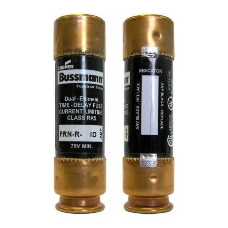 Eaton Bussmann Ceramic Fuse, FRN Series, Time-Delay, 60A, 250V AC BP/FRN-R-60ID